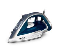Tefal Ultraglide+, Powerful Steam Iron, 230 g/min Steam Boost, 50 g/min Continuous steam, 2800W, Non-Stick Durilium Soleplate, Auto Off, Anti-drip, Anti-Scale, Blue & Silver, FV5879G2
