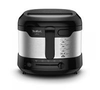 Tefal Uno M FF215D Deep Fryer | 1600 W | Capacity: 1 kg | Adjustable Thermostat | Window | Drip Position | Stainless Steel/Black