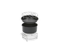 Tefal XA1120 Easy Fry XL 17 cm Cooking Basket Insert 4 Accessories Healthy Cooking Non-Stick Stainless Steel Grey