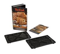 Tefal XA800612 Heart Waffle Plates Set, Non-Stick, Snack Time, Accessory, Snack Collection, Black, XA8006