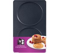 Tefal XA801012 Pancake Plates Set, Non-Stick, Snack Time, Accessory, Snack Collection, Black, XA8010