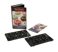 Tefal XA801112 Donut Plates Set, Non-Stick, Snack Time, Accessory, Snack Collection, Black