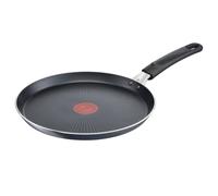 Tefal C38510 XL Force Crepe Pan 25 cm, Non-Stick Coating, Durable, Thermal Signal, Diffusion Base Pan Base, Extra Wide Shape, Sturdy Handle, Not Suitable for Induction Cookers, Black