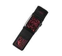 Tefeca Fortitude Series Strap for Apple Watch / Apple Watch Ultra, Watch Strap/Replacement Strap Compatible with Apple Watch (49/45/44/42 mm M/L, Ultra Wide Nylon, Black, Red)