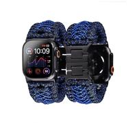Tefeca Titan Series Paracord Band Compatible with Apple Watch Ultra 2/Ultra 49 mm, Series 10 46 mm, Series 9/8/7 45 mm, SE2/SE/6/5/4 44 mm, and Series 3/2/1 42 mm, 42/44/45/46/49mm M/L, Nylon, No