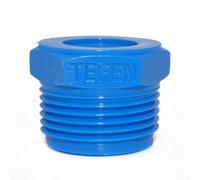 Tefen Nylon 3/4 inch x 3/8 inch BSP Reducing Bush - Blue - Fitting - EVE1101206 - Pipe Part