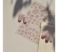 Tefexer Autumn Winter Leopard Print Nail Art Self Adhesive Stickers Fashion Bow DIY Nail Decals Creative DIY Nail Art Decorations Gifts