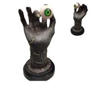 Tefexer Berserk Statue Hand of God Figurine - Ghost's Hand Holding An Eyeball - Gothic Resin Collectible Sculpture for Halloween Horror Decoration Spooky Ornament