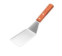 Tefexer Stainless Steel Cake Spatula With Wooden Handle Cheese Shove Pizza Shovel Spatula For Cake Pizaa Baking Spatula Baking Tools
