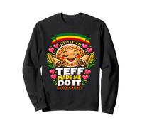 Teff Made Me Do It Funny Injera Ethiopian Food Pop Art Sweatshirt
