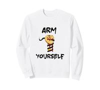Tefillin Arm yourself Funny Am Israel Chai Jewish Torah Sweatshirt