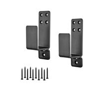 Tefola 2 Pcs Armoured Door Lock Brackets, U-Shaped Steel Support for Reinforcing Doors, Garage, Warehouse and Barn, Open Lock Bracket, Compatible with Wood 2 x 4