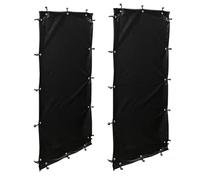 Tefola 2 Piece Weatherproof Woodshed Lid, 148 x 66 cm Black Polyester Cover, Waterproof Rack Cover for Outdoor Firewood