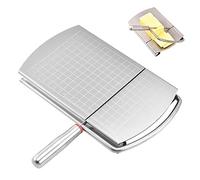 Tefola Cheese Slicer, Stainless Steel Butter Slicer, Food Cutter with Blade, Cutting Machine with Accurate Size Scale, Board Kitchen Gadgets for Cutting Block Cheeses Butter Sausage Meats Vegetables
