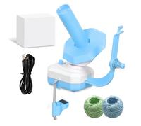 Tefola Electric Yarn Ball Winder, Yarn Winder Ball, Ball Winder, Double Spring Design, Automatic Winding, Can Wrap Up To 10oz Yarn (Blue)