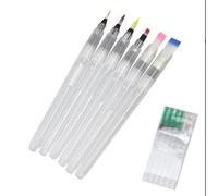 Tefola Mini Watercolour Travel Set, Travel Mini Palette, Pocket Watercolour Set, Portable Mini Watercolour Palette Set with Storage Bag - with Clip - with 6 Brushes for Artists, Students and on the Go