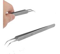 Tefola Pointed Tweezers, Precise Tweezers, Tweezers for Microscope Experimental Fine Polishing High Hardness Small Portable Superfine Tweezers for Home Laboratory Aerospace