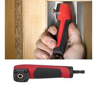 Tefola Right Angle Impact Driver Drill Adapter, 90 Degree, Ultra Thin, Multifunctional, Red, 18V