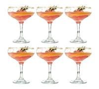 Tefrine 6 PCS Super Margarita Daiquiri Manhattan Martini Glass Drinking Set, Mini Cocktail Set of 6 Classic Martini Glasses 5 Ounce, Ideal for Home Bar Parties and Entertaining