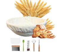 Tefrine Sourdough Bread Banneton Proofing Baskets Set, 11 PCS Sourdough Starter Kit with Proofing Basket and Baking Tools - Professional Sourdough Bread Baking Supplies