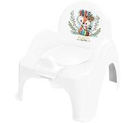TEGA BABY Potty Chair with Melody Malá Líška, White/Green