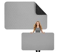 Tegeme Ironing Mat (35.4 x 63 Inch), Heat Resistant Ironing Blanket, Extra Large Quilted Iron Board Pad for Table Top, Countertop, Home, Laundry Room, Foldable for Quilting and Travel