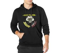tegen Mens Clash Hoody Long Sleeve Casual Sport Top Black