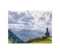 Tegernsee Church on the Wallberg with a view of the Alps，Jigsaw Puzzles 1000 Pieces for Adults, Classic Puzzle Kids Puzzle Challenging And Difficult Puzzles for Adults And Teens（75x50cm）-AG89