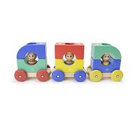 Tegu 12 Piece Magnetic Wooden Tram Building Block Toy Set, Big Top
