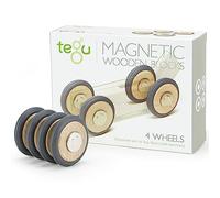 Tegu Magnetic Wooden Blocks - Wheels add-on (Set of 4)