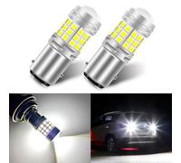 Teguangmei 1157 LED Bulb Super Bright 6000K White 2057 2357 7528 BAY15D Backup Reverse Light with Projector 3030 42SMD Chips Back Up Light Tail Lights Turn Signal Light, Pack of 2