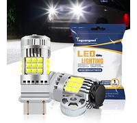 Teguangmei 3156 3157 LED Reverse Light Bulbs, Canbus Error Free Super Bright White 2640LM 26W Back Up Light w/Turbo Fan, 3056 3057 No Hyper Flash 12V Car LED Reverse Backup Brake Stop Tail Light 2PCS