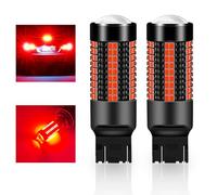 Teguangmei 7443 T20 LED Bulb 5W Super Bright Red 3020 126SMD Brake Light Bulbs 12-24V 7443NA W21W Tail Light Position Bulbs Stop Light Reverse Lights (2 PCS)