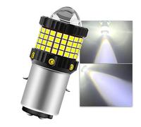 Teguangmei BA20D LED Headlight Bulbs, Upgraded Real 360° H6 Motorcycle Bulbs 85SMD 12W 12-80V White Hi/Lo Beam LED Lights, Plug and Play, Replace for Scooter Motorbike Headlamp, 1PCS
