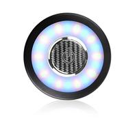 Teguangmei Car Interior Roof Light, USB Rechargeable Press Type Car LED Dome Ceiling Lamp Truck Cargo Area Light with Magnet for Vehicle RV Camping Bedroom Cabinet - Warm Yellow Ice Blue