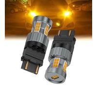 Teguangmei Upgrade 3157 3057 3156 3457 LED Bulb Amber Yellow 23W Super Bright Built in Resistor Canbus Error Free Anti Hyper Flash 4057 4157 T25 Front Rear Turn Signal Light (2PCS)