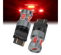 Teguangmei Upgrade 3157 3057 3156 3457 LED Bulb Red 23W Super Bright Built in Resistor Canbus Error Free Anti Hyper Flash 4057 4157 T25 LED Bulb for Brake Light Stop Light Tail Light (2PCS)