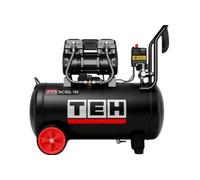 TEH 50L Air Compressor | 1500W (2HP) Oil-Free Motor | 250 L/min Air Flow | 8 Bar (116 PSI) | Maintenance Free Dual Gauge Design | Low Noise Workshop & Garage Air Tool Compressor
