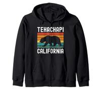 Tehachapi California Mountains Retro Railroad Loop Kern 661 Zip Hoodie
