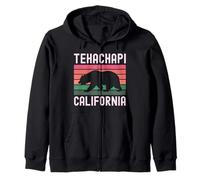 Tehachapi California Mountains Retro Railroad Loop Kern 661 Zip Hoodie