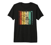 Tehachapi Loop California Mountains Retro Railroad Train Men Premium T-Shirt