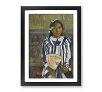 Tehamana By Paul Gauguin Classic Painting Framed Print | A3 Black Framed Wall Art | Ready to Hang | Classic Historical Picture | Living Room Bedroom Lounge Office
