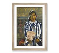 Tehamana by Paul Gauguin Framed Print | A2 Oak Framed Wall Art | Ready to Hang | Modern Nature Picture | Living Room Bedroom Lounge Office