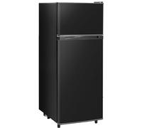 Tehanld - Small Refrigerators with Freezer, 4.4 Cubic Feet, Samll Refrigerator with Freezer, 7 Adjustable Temperature Settings, 2 Doors, Compact Refrigerator for Apartment, Bedroom,