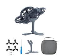 TEHAOUU Black Portable Storage Bag with Stand & Propellers Compatible with DJI NEO 2 Drone, EPE Liner Organizer for Drone Accessories