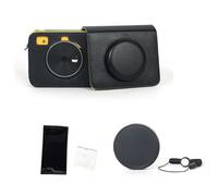 TEHAOUU Camera Case Compatible with Kodak C300R Instant Camera, Protective Case Set with Lens Cover & Tempered Glass Film (Black Set 1)