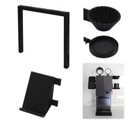 TEHAOUU Coffee Organizer Compatible with xBloom Grinder, Modular Accessory Holder, Multi Function Mount Rack for Home Coffee Bar and Workstation Storage (Black Left Hand)