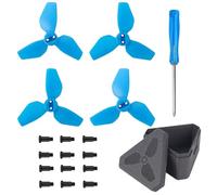 TEHAOUU Colored Replacement Propellers, 4-Pack, Easy Installation, Stable Flight with Bonus Propeller Storage Case Compatible with DJI NEO Drone (4Pcs Blue)