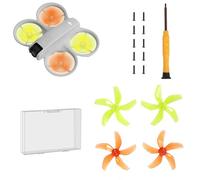 TEHAOUU Drone Colorful Propellers for DJI Neo Low-noise Propellers Light Weight Durable Propeller Wing Blades for DJI Neo Accessories Quick Replacement Spare Part 4pcs (Orange+ Green)