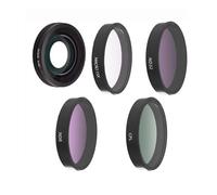 TEHAOUU Filter Set Accessories Compatible with DJI Action4 / 5pro Action Cameras with a 185° Ultra Wide Angle Field of View Light Increasing Lens (Macro Five - Piece Set)